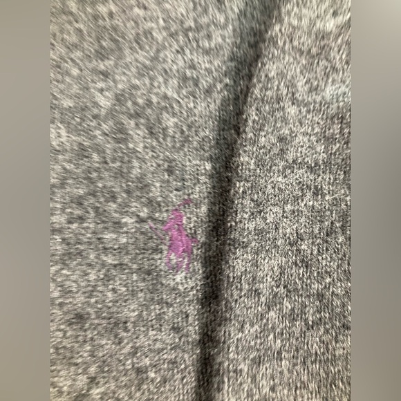 Vintage Ralph Lauren Polo Gray Lambs Wool V-Neck Sweater in men’s size Large - Picture 3 of 5